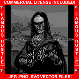 Gangster Mona Lisa Skeleton Dead Horror Bones Black Vintage Body Tattoo Hip Hop Rap Rapper Plug Trap Street Hustler Hustling Gang Member Trap Trapper Gangsta Art Graphic Design Logo T-Shirt Print Printing JPG PNG SVG Vector Cut File