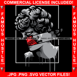 Angel Statue Split In Half Red Skull Teeth Dripping Retro Vintage Tattoo Hip Hop Rap Hustler Boss Drip Plug Trap Hood Thug Gang Street Mafia Mob Ghetto Cartoon Famous Hustle Quote Art Graphic Design Logo T-Shirt Print Printing JPG PNG SVG Vector Cut File