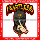 Heartless Gangster Ski Mask Wearing Gold Jewelry Shhh Finger Sign Hand Gesture Hip Hop Rap Rapper Plug Trap Street Hood Ghetto Thug Hustler Hustling Drip Famous Hustle Quote Art Graphic Design Logo T-Shirt Print Printing JPG PNG SVG Vector Cut File