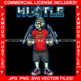 Hustle Gangster George Washington Dead President Knit Cap Machine Guns Sneakers Gold Necklace Jewelry Sneakers Hip Hop Rap Boss Swag Plug Trap Hood Thug Street Thug Cash Quote Art Graphic Design Logo T-Shirt Print Printing JPG PNG SVG Vector Cut File