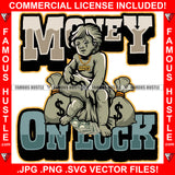 Money On Lock Gangster Baby Statue Cash Money Bags Gold Necklace Hip Hop Rap Rapper Plug Trap Street Hood Ghetto Swag Thug Hustler Hustling Famous Hustle Baller Trapper Quote Art Graphic Design Logo T-Shirt Print Printing JPG PNG SVG Vector Cut File