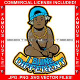 I Shine Different Gangster Baby Boy Diaper Body Tattoo Gold Jewelry Money Cash Cap Hat Hip Hop Rap Plug Trap Street Hood Ghetto Thug Hustler Hustling Famous Hustle Rich Quote Art Graphic Design Logo T-Shirt Print Printing JPG PNG SVG Vector Cut File