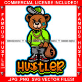 Hustle Gangster Teddy Bear Angry Scar Face Bandage Gold Necklace Jewelry Cash Money Bag T-shirt Jeans Cap Sneaker Hip Hop Rap Trap Street Hood Thug Hustler Drip Famous Quote Art Graphic Design Logo T-Shirt Print Printing JPG PNG SVG Vector Cut File