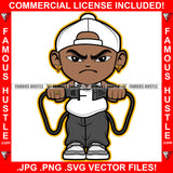 Plug Gangster Baby Boy Angry Face Cap Gold Jewelry Ring Plugging Wire Hip Hop Rap Rapper Trap Street Hood Ghetto Swag Thug Hustler Hustling Famous Hustle Baller Trapper Art Graphic Design Logo T-Shirt Print Printing JPG PNG SVG Vector Cut File