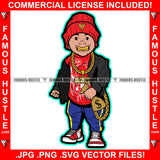 Gangster Baby Boy Mean Face Knit Winter Hat Cap Gold Teeth Jewelry Money Cash Bag Hip Hop Rap Plug Trap Street Hood Ghetto Thug Hustler Hustling Famous Hustle Rich Art Graphic Design Logo T-Shirt Print Printing JPG PNG SVG Vector Cut File