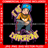 It Hit Different Dripping Drip Cap Scar Face Sneakers Hip Hop Rap Rapper Plug Trap Street Hood Ghetto Swag Thug Hustler Hustling Famous Hustle Baller Trapper Quote Art Graphic Design Logo T-Shirt Print Printing JPG PNG SVG Vector Cut File