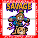 Savage Money Cash Bag Cartoon Character Dollar Sign Eyes Mean Face Killing Drip Op Opponent Rapper Plug Trap Street Hood Ghetto Thug Hustler Hustling Famous Hustle Killer Quote Art Graphic Design Logo T-Shirt Print Printing JPG PNG SVG Vector Cut File