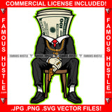 Respect Gangster 100 Dollar Bill Money Gold Pistol Gun Jewelry Boss Dress Hip Hop Rap Rapper Plug Trap Street Hood Ghetto Hustler Hustling Famous Hustle Baller Trapper Art Graphic Design Logo T-Shirt Print Printing JPG PNG SVG Vector Cut File