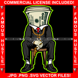 Respect Gangster 100 Dollar Bill Money Gold Pistol Gun Jewelry Boss Dress Hip Hop Rap Rapper Plug Trap Street Hood Ghetto Hustler Hustling Famous Hustle Baller Trapper Art Graphic Design Logo T-Shirt Print Printing JPG PNG SVG Vector Cut File