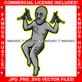 Money Talks Gangster Statue Thug Tattoos Devil Ski Mask Machine Guns Hip Hop Rap Rapper Plug Trap Street Hood Ghetto Swag Thug Hustler Hustling Famous Hustle Art Graphic Design Logo T-Shirt Print Printing JPG PNG SVG Vector Cut File