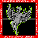 Trap Demon Gangster Statue Thug Tattoos Devil Wings Ski Mask Machine Guns Hip Hop Rap Rapper Plug Trap Street Hood Ghetto Swag Thug Hustler Hustling Famous Hustle Art Graphic Design Logo T-Shirt Print Printing JPG PNG SVG Vector Cut File