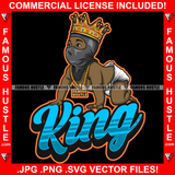 King Baby Gangster Gold Chain Necklace Crown Black Ski Mask Diaper Hip Hop Rap Rapper Plug Trap Street Hood Ghetto Swag Thug Hustler Hustling Flex Drip Famous Hustle Quote Art Graphic Design Logo T-Shirt Print Printing JPG PNG SVG Vector Cut File