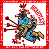 Heartless Demon Gangster Statue Thug Tattoos Devil Wings Ski Mask Machine Gun Arrows Dying Tattoos Hip Hop Rap Rapper Plug Trap Street Hood Ghetto Swag Thug Famous Hustle Quote Art Graphic Design Logo T-Shirt Print Printing JPG PNG SVG Vector Cut File