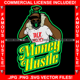 Money Hustle Gangster Black Money Bag Skull Ski Mask Talk Money Shirt Huge Stacks Of Cash To Head Hip Hop Rap Plug Trap Street Hood Ghetto Swag Thug Hustling Boss Rich Quote Art Graphic Design Logo T-Shirt Print Printing JPG PNG SVG Vector Cut File