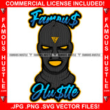 Blue Famous Hustle Gangster Ski Mask Glowing Eyes Tattoo Hip Hop Rap Rapper Plug Trap Street Hood Ghetto Swag Thug Hustler Hustling Flex Drip Dripping Savage Boss Quote Art Graphic Design Logo T-Shirt Print Printing JPG PNG SVG Vector Cut File