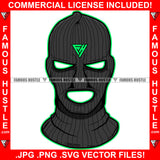 Gangster Hustle Criminal Thief Robber Face Mask Crime Design Logo Element Hip Hop Rap Rapper Plug Trap Street Hood Ghetto Swag Thug Boss Hustler Hustling Drip Savage Gang Member Thug Rich Art Graphic Design Logo Print Printing Vector SVG Cut File