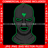 Gangster Hustle Criminal Thief Robber Face Mask Crime Design Logo Element Hip Hop Rap Rapper Plug Trap Street Hood Ghetto Swag Thug Boss Hustler Hustling Drip Savage Gang Member Thug Rich Art Graphic Design Logo Print Printing Vector SVG Cut File