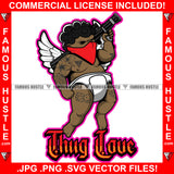 Thug Love Gangster Baby Angel Wings Face Mask Diaper Rocket Launcher Tattoo Hip Hop Rap Rapper Plug Trap Street Hood Ghetto Swag Thug Hustling Famous Hustle Baller Trapper Quote Art Graphic Design Logo T-Shirt Print Printing JPG PNG SVG Vector Cut File