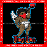 Thug Love Gangster Baby Angel Wings Face Mask Diaper Love Rocket Launcher Tattoo Hip Hop Rap Plug Trap Street Hood Ghetto Swag Thug Hustling Famous Hustle Baller Trapper Quote Art Graphic Design Logo T-Shirt Print Printing JPG PNG SVG Vector Cut File