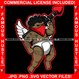 Thug Love Gangster Baby Angel Wings Face Mask Diaper Love Rocket Launcher Tattoo Hip Hop Rap Plug Trap Street Hood Ghetto Swag Thug Hustling Famous Hustle Baller Trapper Art Graphic Design Logo T-Shirt Print Printing JPG PNG SVG Vector Cut File