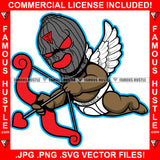 Thug Life Gangster Baby Angel Wings Ski Mask Mean Happy Love Face Arrow Bow Hip Hop Rap Rapper Plug Trap Street Hood Ghetto Swag Thug Hustling Famous Hustle Baller Trapper Art Graphic Design Logo T-Shirt Print Printing JPG PNG SVG Vector Cut File