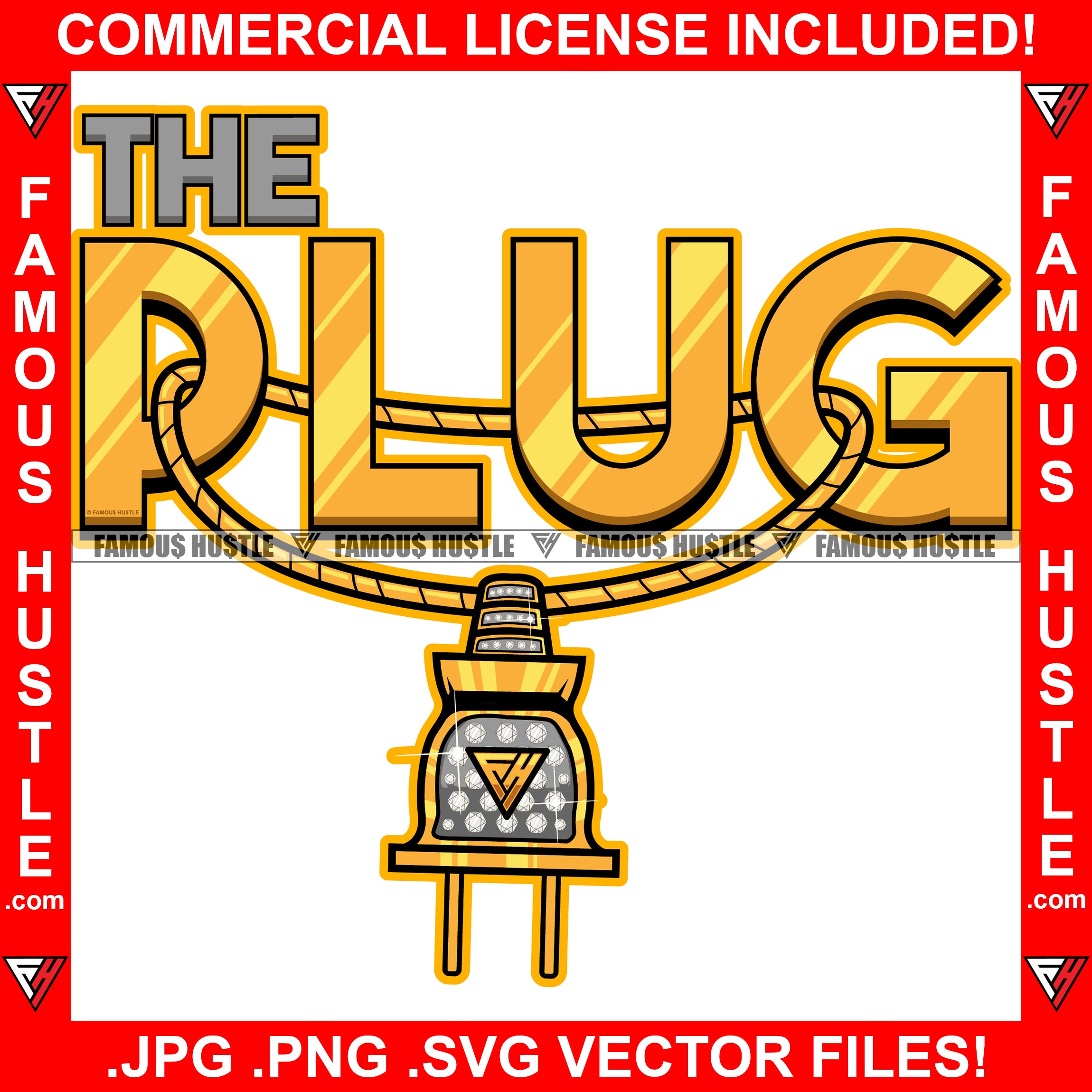 The Plug Gold Diamond Hip Hop Rap Rapper Plug Trap Street Hood Ghetto ...