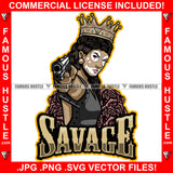 Savage Queen Sexy Gangster Lady Female Sunglasses Roses Makeup Machine Gun Hip Hop Rap Plug Trap Street Hood Ghetto Swag Thug Hustler Hustling Famous Hustle Baller Quote Art Graphic Design Logo T-Shirt Print Printing JPG PNG SVG Vector Cut File
