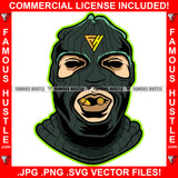 Trap Star Famous Hustle Gangster Black Ski Mask Man Eat Eating Gold Bullets Mouth Hip Hop Rap Rapper Plug Trap Street Hood Ghetto Swag Thug Hustler Hustling Art Graphic Design Logo T-Shirt Print Printing JPG PNG SVG Vector Cut File