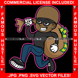 Gangster Happy Boy Man Mean Face Burglar Eye Mask Stealing Cash Money Bag Hip Hop Street Hood Ghetto Thug Hustler Hustling Drip Dripping Savage Famous Hustle Art Graphic Design Print Printing Vector SVG Cut File