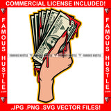 Gettin' Money Gangster Sexy Lady Hand Nails Blood Bloody Hip Hop Rap Rapper Plug Trap Street Hood Ghetto Swag Thug Hustler Hustling Famous Hustle Baller Trapper Art Graphic Design Logo T-Shirt Print Printing JPG PNG SVG Vector Cut File