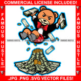 Self Made Cash Money Volcano Gangster Comming Out Gold Coins Falling Mean Face Black Suit Plug Trap Street Hood Ghetto Swag Thug Hustler Hustling Drip Famous Hustle Rich Art Graphic Design Logo T-Shirt Print Printing JPG PNG SVG Vector Cut File