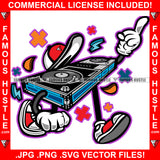 No Request Tape Recorder Singing Walking Sneakers Cap Hip Hop Rap Rapper Plug Trap Street Hood Ghetto Swag Thug Hustler Hustling Drip Famous Hustle Art Graphic Design Logo T-Shirt Print Printing JPG PNG SVG Vector Cut File