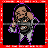 Savage Gangster Man Black Ski Mask Coming Out Face White Eyes Angry Horror Hip Hop Rap Rapper Plug Trap Street Hood Ghetto Thug Hustler Flex Drip Famous Hustle Art Graphic Design Logo T-Shirt Print Printing JPG PNG SVG Vector Cut File