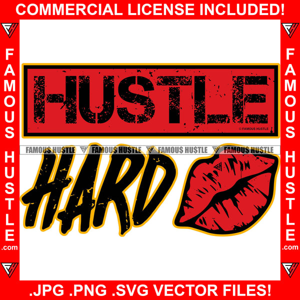 Hustle Hard Red Sexy Lips Hip Hop Rap Rapper Plug Trap Street Hood Ghe ...