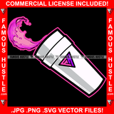Trap Life Pink Liquid Cup  Hip Hop Rap Rapper Plug Trap Street Hood Ghetto Swag Thug Hustler Hustling Famous Hustle Baller Trapper Art Graphic Design Logo T-Shirt Print Printing JPG PNG SVG Vector Cut File