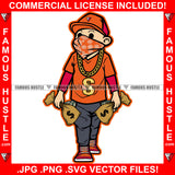 Loyal To The Bag Gangster Boy Bandanna Face Mask Cap Black Gold Dollar Sign Necklace Sneaker Cash Money Bags Hustling Trap Trapper Famous Hustle Art Graphic Design Logo T-Shirt Print Printing JPG PNG SVG Vector Cut File
