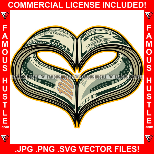 Dollar Cash Money Heart Hip Hop Rap Rapper Plug Trap Street Hood Ghett ...