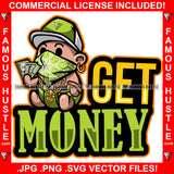 Get Money Gangster Baby Boy Bandanna Face Cover Mask Cap Diaper Cash Money Bags Gold Jewelry Trap Trapper Famous Hustle Dope Baller Trapper Street Flex Dripping Quote Art Graphic Design Logo T-Shirt Print Printing JPG PNG SVG Vector Cut File