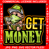 Get Money Gangster Baby Boy Bandanna Face Cover Mask Cap Diaper Cash Money Bags Gold Jewelry Trap Trapper Famous Hustle Dope Baller Trapper Street Flex Dripping Quote Art Graphic Design Logo T-Shirt Print Printing JPG PNG SVG Vector Cut File