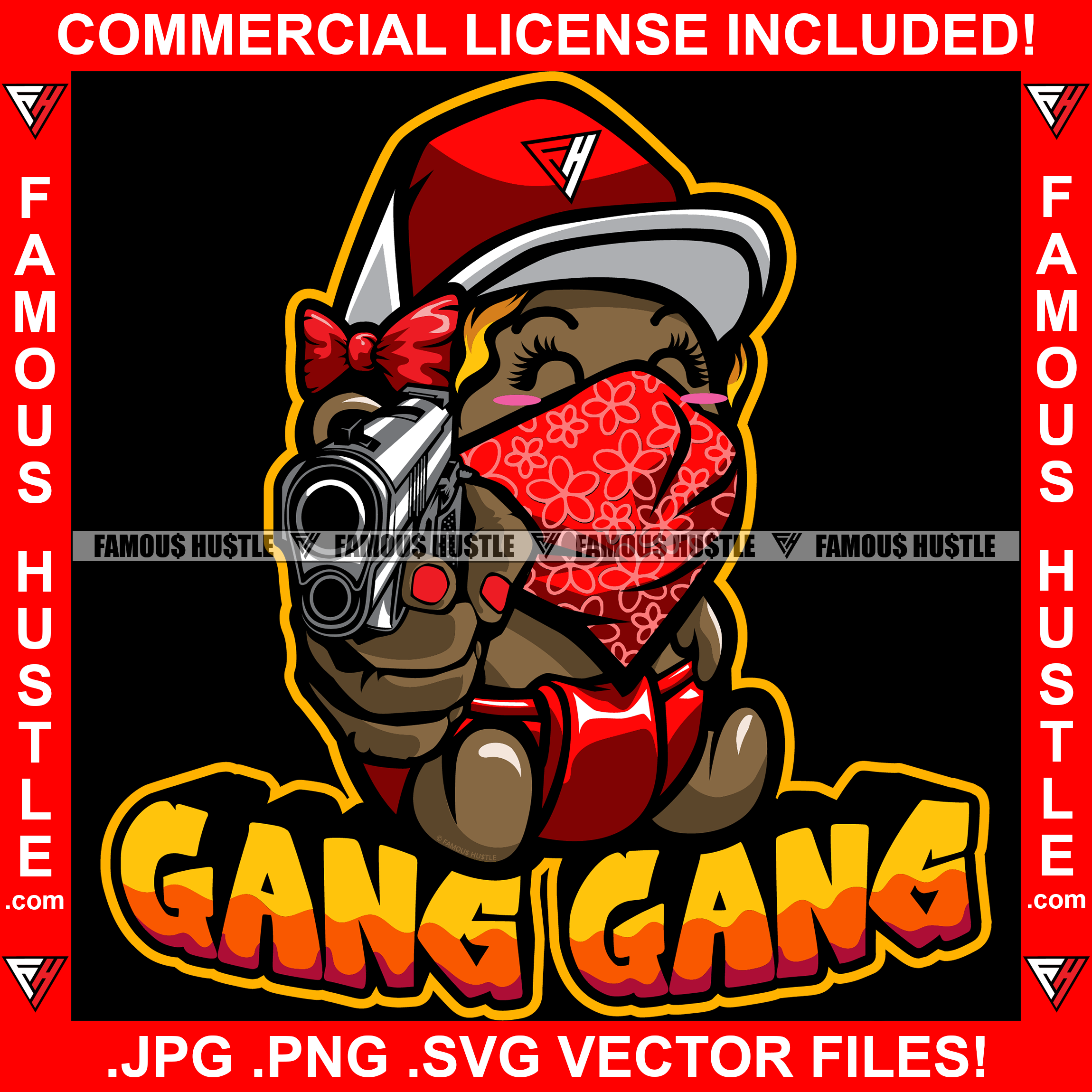 6 Gangster Badge Design Set | Badge design, Mascot design, Poster design