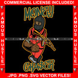 Money Chaser Gangster Wearing Ski Mask Gold Machine Gun Luxury Cash Bag Hip Hop Rap Rapper Plug Trap Street Hood Ghetto Swag Thug Hustler Hustling Flex Drip Famous Hustle Quote Art Graphic Design Logo T-Shirt Print Printing JPG PNG SVG Vector Cut File