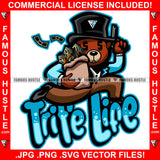 Trife Life Famous Hustle Teddy Bear Dollar Sign Eyes Cash Money Bags Black Hat Hip Hop Rap Rapper Plug Trap Swag Thug Hustler Hustling Drip Quote Rich Art Graphic Design Logo T-Shirt Print Printing JPG PNG SVG Vector Cut File