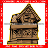 Trap House Abandoned Drug Boarded Up Ghetto Home Hood Hip Hop Rap Rapper Plug Trap Street Hood Ghetto Swag Thug Hustler Famous Hustle Trapper Dope Baller Trapper Hustling Flex Art Graphic Design Logo T-Shirt Print Printing JPG PNG SVG Vector Cut File