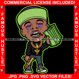 Gangster Rapper Purple Drink Lean Dripping Eyes Gold Machine Gun Necklace Chain Drip Famous Hustle Hip Hop Rap Plug Trap Hustler Hustling Sauce Mob Slime Smoke Gang Trapper Art Graphic Design Logo T-Shirt Print Printing JPG PNG SVG Vector Cut File