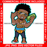 Famous Hustle Gangster Killer Scar Face Hand Gang Sign Gold Necklace Money Cash Stack No Shirt Horror Tattoo Hip Hop Rap Hustler Drip Trap Hood Thug Gang Street Ghetto Quote Art Graphic Design Logo T-Shirt Print Printing JPG PNG SVG Vector Cut File