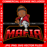 Mafia Gangster Baby Boy Hat Cap Stitched Eyes Pistol Gun Sneakers Hip Hop Rap Rapper Plug Trap Street Hood Ghetto Swag Thug Hustler Hustling Famous Hustle Baller Trapper Quote Art Graphic Design Logo T-Shirt Print Printing JPG PNG SVG Vector Cut File