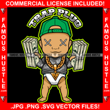 Trap Plug Gangster Baby Boy Diaper Gold Chain Hat Cap Cash Money Stitched Eyes Hip Hop Rap Rapper Plug Trap Street Hood Quote Dope Baller Trapper Hustling Flex Famous Hustle Art Graphic Design Logo T-Shirt Print Printing JPG PNG SVG Vector Cut File
