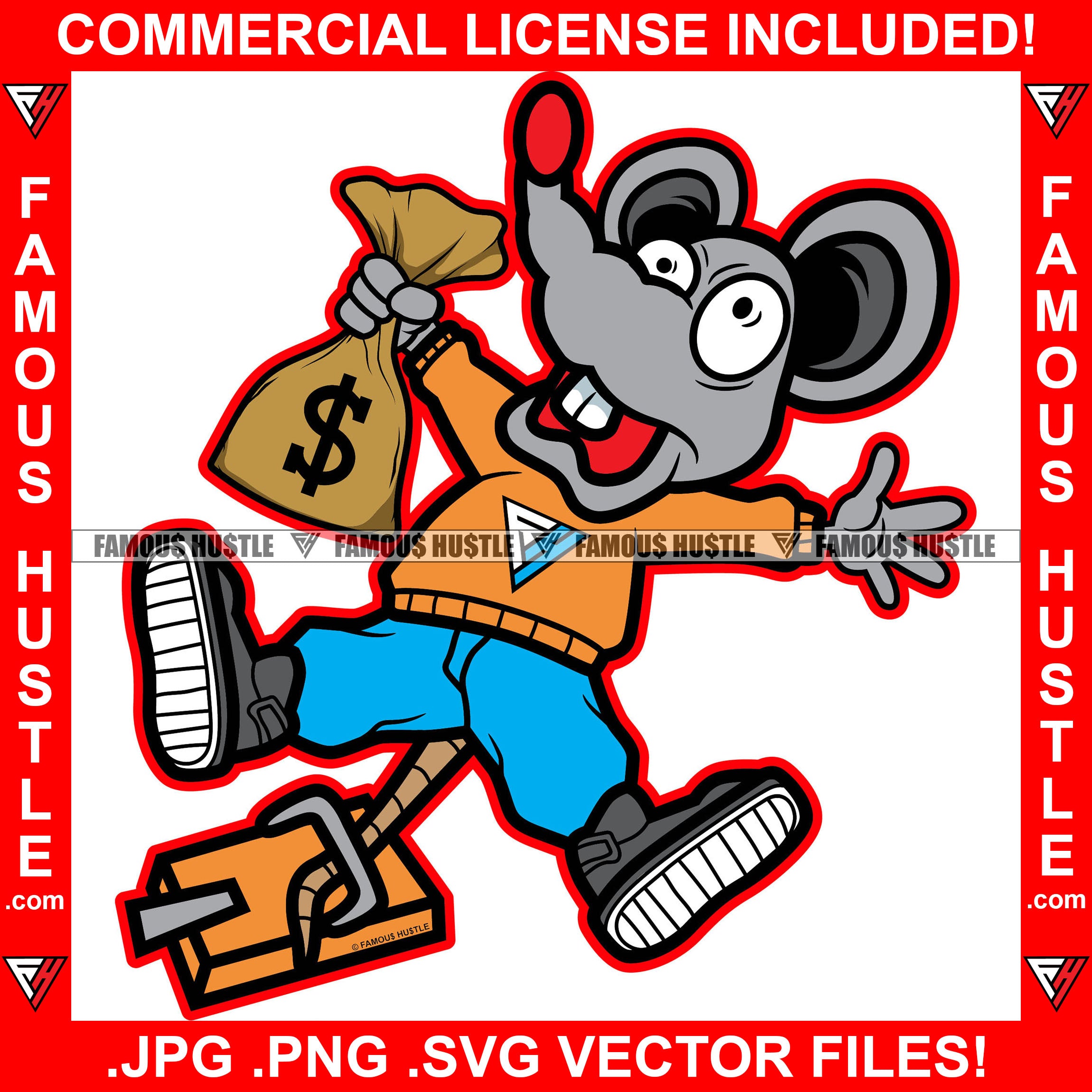 Rat catcher engraving Royalty Free Vector Image