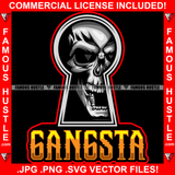 Gangsta Horror Grim Reaper Skull Skeleton Face Watching From Keyhole Hip Hop Rap Rapper Plug Trap Street Hood Ghetto Swag Thug Hustler Hustling Famous Hustle Baller Trapper Quote Art Graphic Design Logo T-Shirt Print Printing JPG PNG SVG Vector Cut File