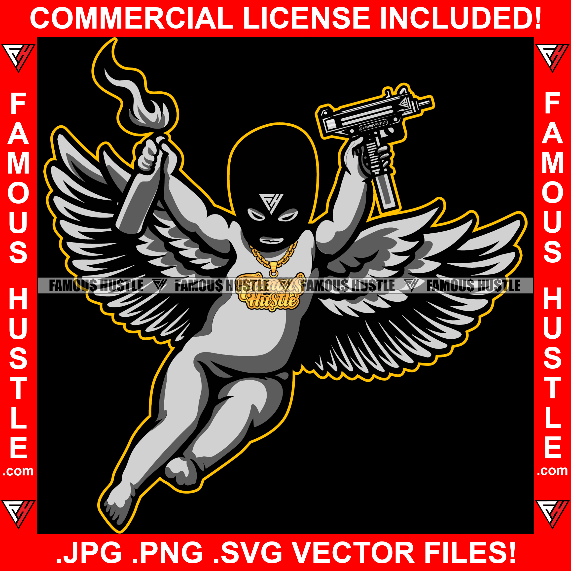 Angel with Black Wings Tattoo Meaning